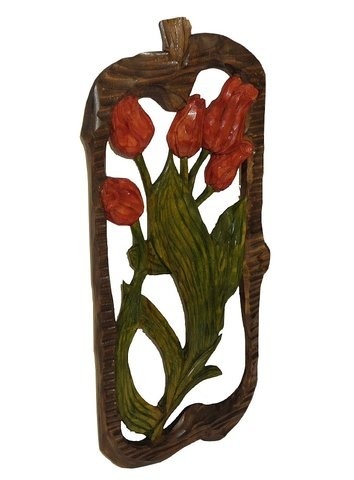 Płaskorzeźba kwiaty m45 h74x34x3cm